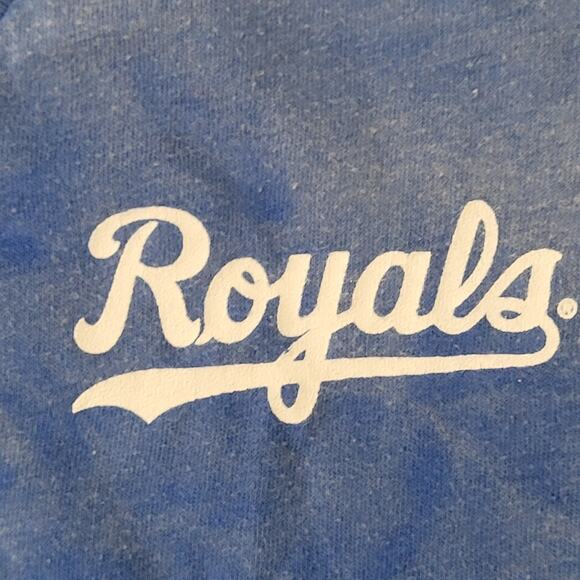 Vintage 80s Royals Bleached Shirt Women Large 20x25 Blue USA - Picture 8 of 13
